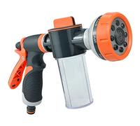Garden Hose Spray Gun, High Pressure Foam Gun Hose Spray Gun with Soap Dispenser, Car Foam Sprayer Garden Hose Gun for Car Washing Plants Watering Pets Shower