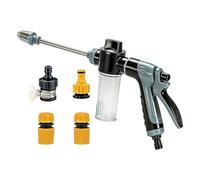 Garden Hose Sprayer - Adjustable Pressure Cleaning Wand, Threaded Connector Water Nozzle, Durable Plant Irrigation Tool | Yard Lawn Balcony Flower Landscape Car Patio Outdoor Washing Maintenance