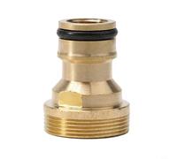 Garden Hose Tap Adapter Brass Faucet Connector with 1/2 Inch Thread for Washing Machine Inlet and Outdoor Watering, Metal Quick Connect Joint