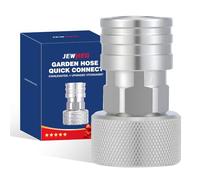 Garden Hose to Pressure Washer Adapter,Jewheg 3/4” GHT to 1/4” Quick Connect,Convert Water Hose to Power Washer Connector,Car Washing Nozzle & Hose Attachment,high quality Stainless Steel