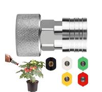 Garden Hose to Spray Washer Adapter | 3/4 GHT to 1/4-inch Stainless Steel,Pressure Washer Quick Connect Kit,for Car Wash Plant Watering Patio Driveway Garage Backyard Lawn