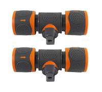 Garden Hose Valve Connection - Hose Splitter | Tap Adapter | Leak-proof from the Shut-off Valve | Outdoor Irrigation Instrument | Garden Lawn Camping Travel Water Control for Home Builders