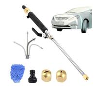 Garden Hose Wand Sprayer - Adjustable Watering Wand, Long Reach Spray Nozzle, Garden Hose Attachment | Lightweight Extension with Multiple Spray Patterns and Soft Grip Handle for Plants Lawns and Clea