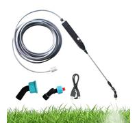 Garden Hose Wand Sprayer - Rechargeable Lawn Telescopic Sprayer Wand,Multi Functional Gardening Irrigating Supplies for Lawn Yard Grass Vegetables Flowers Fertilizing