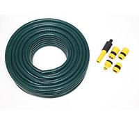 Garden HOSEPIPE with Set of 5 HOZELOCK Compatible CONNECTORS 40M Length