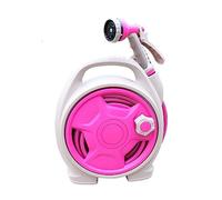 Garden Hoses Portable Mini Garden Pipe, Hose Reel Cart with Water Spray Gun, Home Agricultural Storage Kit, Suit Cart, Car Wash Hose Expandable Kink-Free Design(Red)