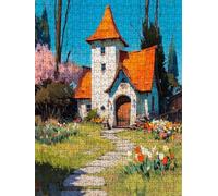 Garden House Jigsaw Puzzle 2000 Piece, Puzzles for Adults 2000, The Impossible Challenge, Jigsaw Puzzle Games Classic Educational, Wooden Puzzles, for Home Wall Decoration Gift FNKL1-536