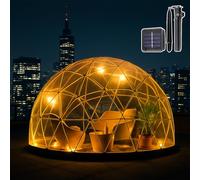 Garden Igloo Dome,12ft Bubble Dome Tent For 5-7 Person, With PVC Cover & 32m Solar String Lights, Outdoor Clear Dome Bubble Tent, For Greenhouse/Camping/Outdoor Party/Play House