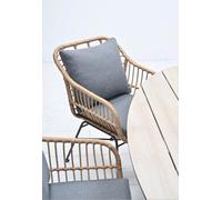 Garden Impressions 2 x Edison Margriet Natural Dining Chairs