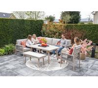 Garden Impressions Decala Light Oak Effect - Lounge Dining Corner Suite - Decala Lounge Dining with Bench and Armchair