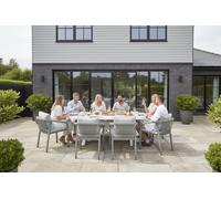 Garden Impressions Edison Natural - Eight Seater Oval Dining Suite with Monti Chairs - Edison 280cm Dining Table with 8 x Monti Dining Chairs