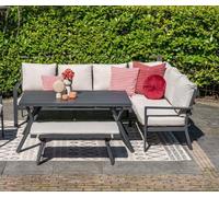 Garden Impressions Sergio - Lounge & Dining Corner Sofa, with Table, Bench and Optional Chair - Sergio Corner Sofa Dining Table and Bench (Right)