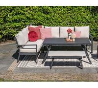 Garden Impressions Sergio - Lounge & Dining Corner Sofa, with Table, Bench and Optional Chair - Sergio Corner Sofa Dining Table and Bench (Left)