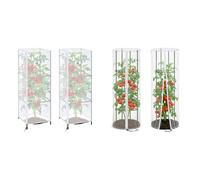 Garden Insect Bird Protection Net 2 Pack Mesh Cover with Zipper Drawstring for Vegetable and Fruit Protection