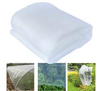 Garden Insect Netting,Fine Mesh Grow Tunnel - Protects Vegetables Plants Fruits Flower from Insect Mosquito Bird Flies Butterfly Bugs,3x15m Mosquito Fly Bird Net Barrier,White