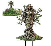 Garden Interest - Garden Ornaments Outdoor | 2D Acrylic Fairy Yard Stakes | Yard Decoration | Yards Decor | Easy to Install Decorative Lawn Work Ornament for Patio Living Room Patio Path