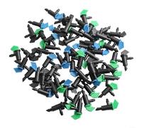 Garden Irrigation Drip Emitters 60 or 300 Pack with PE Construction for Durable Water Saving and Stable Flow Control Suitable for 4/7 and PE Pipes (60pcs)