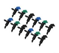 Garden Irrigation Drip Emitters for PE Pipe and 4/7 Tubing Flow Regulated Flag Type For Water Conservation Solution 60 300 Pack (60pcs)