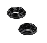 Garden Irrigation Drip Pipe, 2ps 10m Watering Hose ID 8mm OD 11mm Black Irrigation Tube PVC Flexible Garden Water Hose Pipe Irrigation Watering Systems for Greenhouse