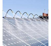 Garden Irrigation Kit, Adjustable Water Output Sprayer, Solar Panel Cleaning System, Easy Install Misting Irrigation for Plants and Cooling