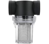 Garden Irrigation Pipeline Filter, Garden Water Pump Filter 1/2 3/4 1 Inch Thread 40 80 Mesh Plastic Stainless Steel(3/4" 40 Mesh)