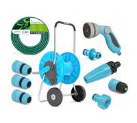 Garden Irrigation Set 1/2'' 50m Hose 1/2'' 60m Cart Sprinkler Coupler Connector