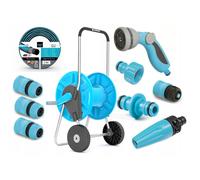 Garden Irrigation Set Smart ATS 1/2'' Hose 60m Cart Sprinkler Coupler Connector