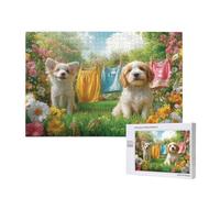 Garden Jigsaw Puzzles for Adults 5000, Dog Puzzles for Adults Wooden, Funny/Difficult/Impossible/Challenging Decompression Games, As a Birthday and Holiday Decor Gift for Women and Men M-866
