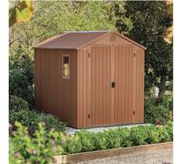 Garden Keter Darwin 6 x 8ft Shed In Brown Ideal Garden Storage Solution Lockable