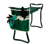 Garden Kneeler and Seat, 2 in 1 Garden Kneeler with Soft Kneeling Pad, Foldable Garden Bench Stool with Multi-Pocket Storage, Lightweight & Sturdy Des