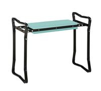 Garden Kneeler Bench 2 in 1 Folding Seat Pad Gardening Stool Green Black