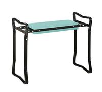 Outsunny 2 In1 Folding Garden Kneeler Foam Chair Pad Support Bench In Dark Green Dark Green