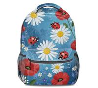 Garden Ladybug Print Kids Backpack, Cute Cartoon Bookbag Lightweight Backpack for Boys and Girls (style2)
