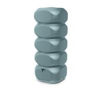 Garden Large Rectangular Plastic Water Butt Set Inc Connection kit 350 450 650 litres (Grey, 1000 Litres)