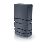 Garden Large Rectangular Plastic Water Butt Set Inc Connection kit 350 450 650 litres (650 Litres, Anthracite)