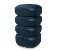 Garden Large Rectangular Plastic Water Butt Set Inc Connection kit 350 450 650 litres (Anthracite, 700 Litres)