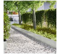 Garden Lawn Edging 20pcs Stainless Steel 100x30cm Silver Minimalist Border Pack