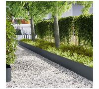 Garden Lawn Edging Anthracite Cold Rolled Steel 100x30 cm 30pcs Durable Outdoor