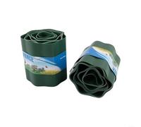 Garden Lawn Edging Border, 2 Pack 6M x 15CM Flexible Plastic Fence, Wavy Design for Easy DIY Install, Landscape Edge for Flower Beds Path Walkway Patio