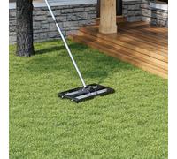 Garden Lawn Levelling Rake with Aluminium Alloy Rollers, 43cm W