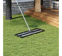 Garden Lawn Levelling Rake with Aluminium Alloy Rollers, 76cm W