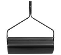 Garden Lawn Roller Iron 63 L Capacity Black with Handle Diameter 30 x 90 cm for Soil Compaction, Lawn Care, Leveling and Seedbed Preparation in the Garden
