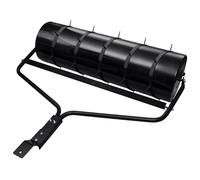 Garden Lawn Roller Pull with Aerator Clamps Black Steel Tool Care vidaXL