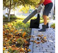 Garden Leaf Blower Collection Bag Vacuum Storage Replacement Sack with Dust Collection System Oxford Cloth, 60x44x35cm, Black