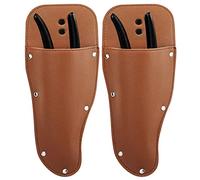 Garden Leather Sheath Tool,WideSmart Holsters Gardening Case Leather Sheath Pouch Holder Pu Holster Protective Case for Pliers Pruning Shears Scissors Tools (2PCS)