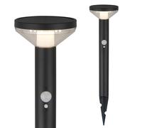 Maclean Solar LED lamp Sensor, Black, IP44, 3 Light Modes, Li-ion 18650 Battery 3.7V 1200 mAh, Drive-in Sensor, MCE465 B