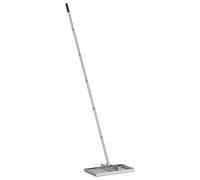 vidaXL Garden Rake Manual Silver 45 x 25 x 200 cm Stainless Steel