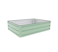 Garden Life Metal Raised Garden Grow Bed Kit, Galvanised Steel Powder Coated Metal Planter for Vegetables, Plants, Flowers & Herbs, Trough Grow Box (L120xW90cmxH30cm)