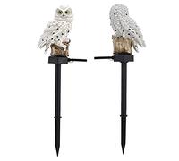 Garden Light, Solar Lawn Light, Owl Shape IP44 Waterproof Lawn Garden Decoration Security LED Lamp, for Outdoor Garden Landscape, Solar Lawn Light (White (2397980))