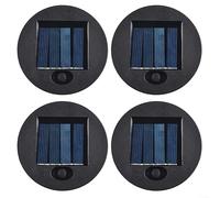 Garden Light Solar Top Replacement Round Box, LED Solar Panel Lantern Lid for Outdoor Hanging Lanterns DIY Table Lights Garden Patio Decor, Easy Install Smart